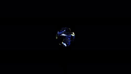 Videohive - Realistic earth planet always rotating on globe space seen from 3D object alpha - 48044585