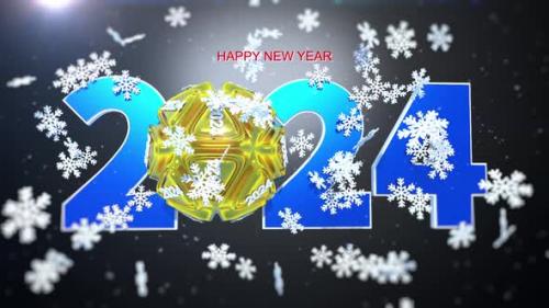 Videohive - Happy New Year Greeting Card 2024 V4 - 48046069