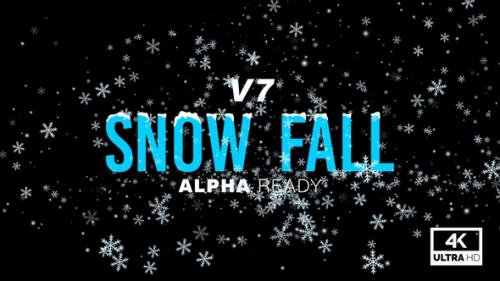Videohive - Snowfall Loop V7 - 48068217