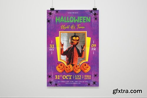 Halloween Party Flyer 8NHB89Q