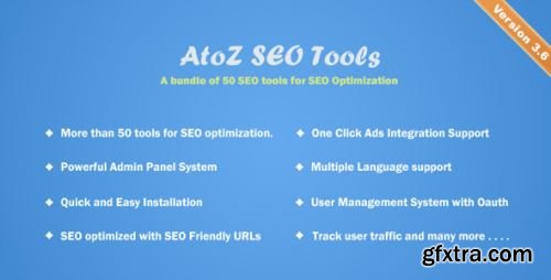 CodeCanyon - AtoZ SEO Tools - Search Engine Optimization Tools v3.6 - 12170678 - Nulled