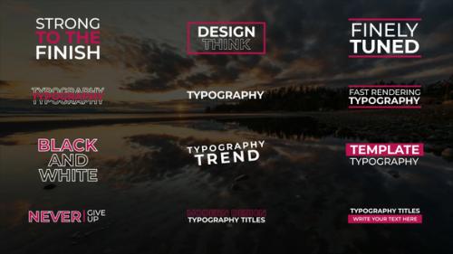 Videohive - Typography Titles | FCPX & Apple Motion - 45527273