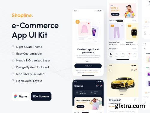 Shopline - e-Commerce Marketplace App UI Kit Ui8.net