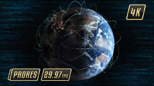 Videohive - Earth Data Network - 21842526