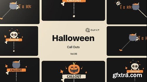 Videohive Halloween Call Outs Vol. 06 48261370