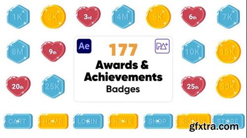 Videohive Awards & Achievements Badges For After Effects 48239321