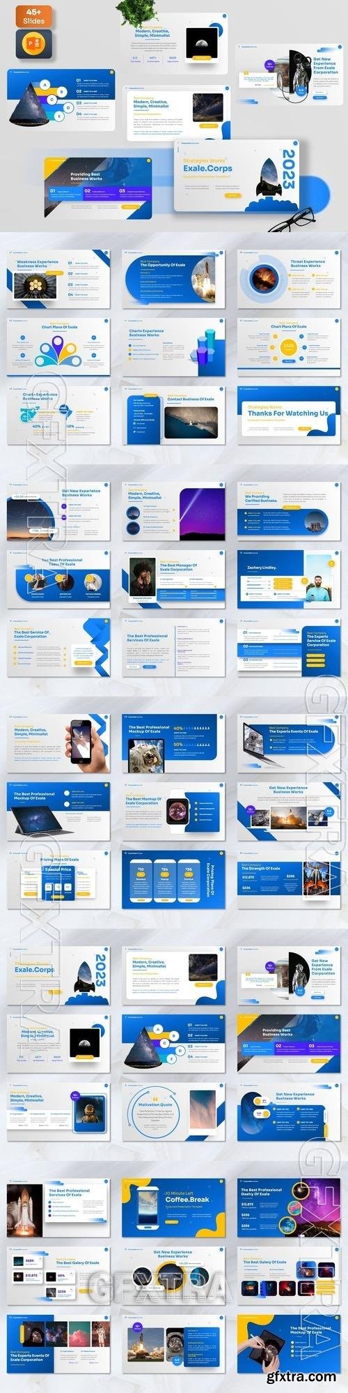 Exale - Corporate Powerpoint Templates G9VJGMY