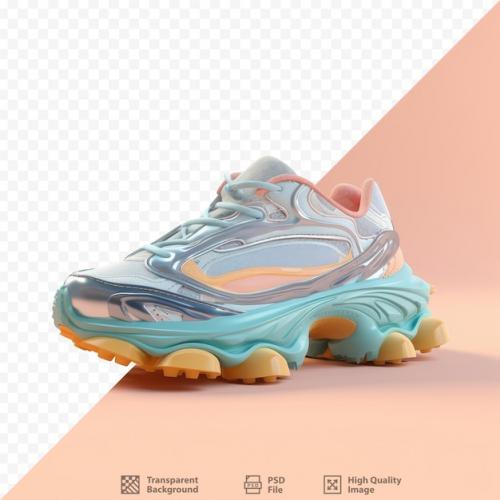 Premium PSD | Isolated transparent background with track shoes Premium PSD