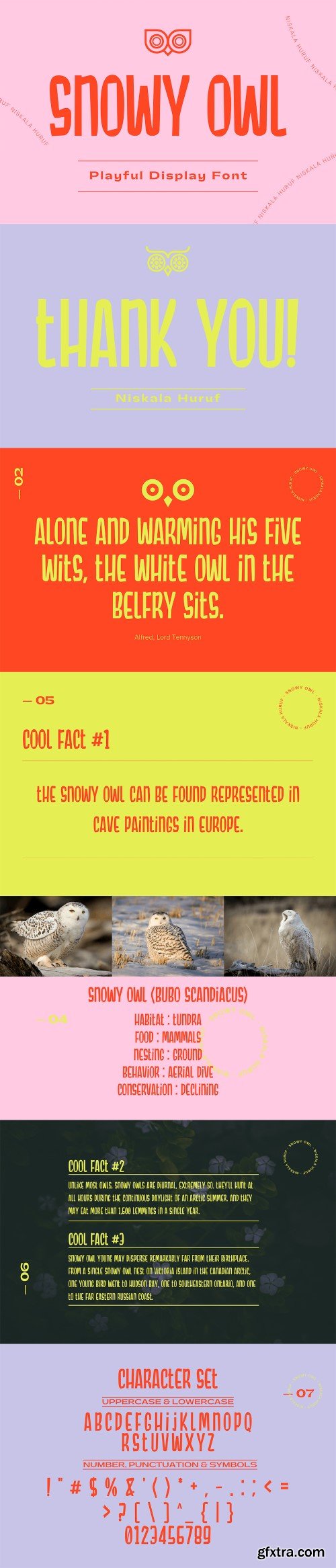 Snowy Owl font