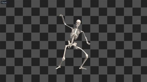 Videohive - Skeleton Thriller Full Dance - 48035209