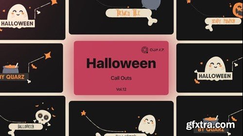 Videohive Halloween Call Outs Vol. 12 48290656
