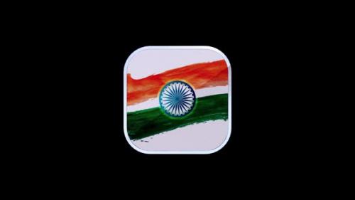 Videohive - India Flag V2 - 48035318