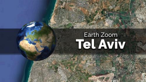 Videohive - Tel Aviv (Israel) Earth Map Zoom to the City from Space - 48035643