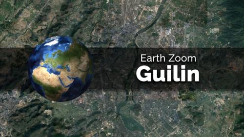 Videohive - Guilin (China) Earth Map Zoom to the City from Space - 48035653
