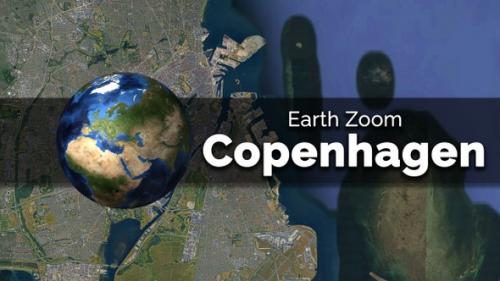 Videohive - Copenhagen (Denmark) Earth Map Zoom to the City from Space - 48035662