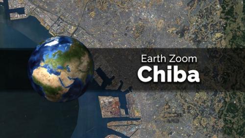 Videohive - Chiba (Japan) Earth Map Zoom to the City from Space - 48035663