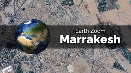 Videohive - Marrakesh (Morocco) Earth Map Zoom to the City from Space - 48035667