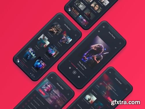 Musicly - Music and Podcast App UI Kit Ui8.net
