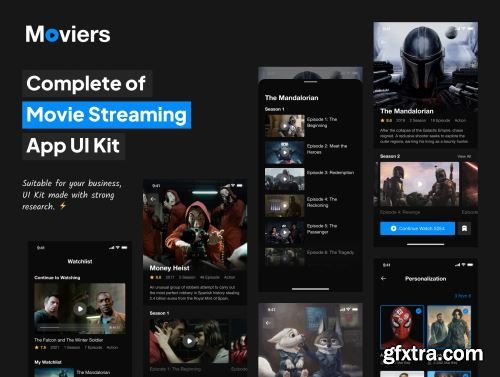 Moviers - Movie Streaming App UI Kit Ui8.net