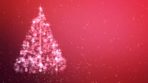 Videohive - Glowing Christmas Tree Loopable - 48041932