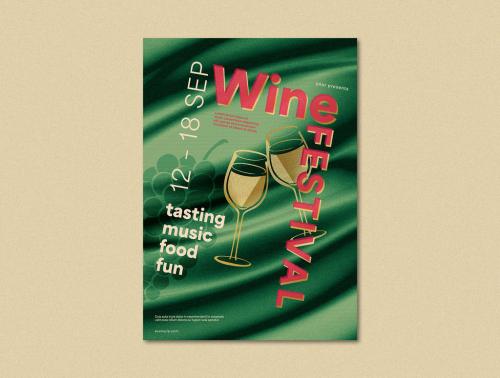 Wine Festival Poster Layout 647191457