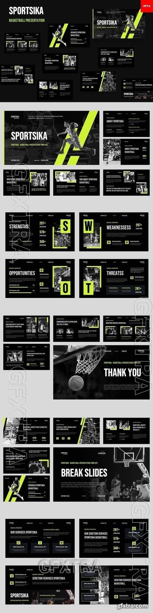 Sportsika - Sport Basketball PowerPoint, Keynote and Google Slides Templates