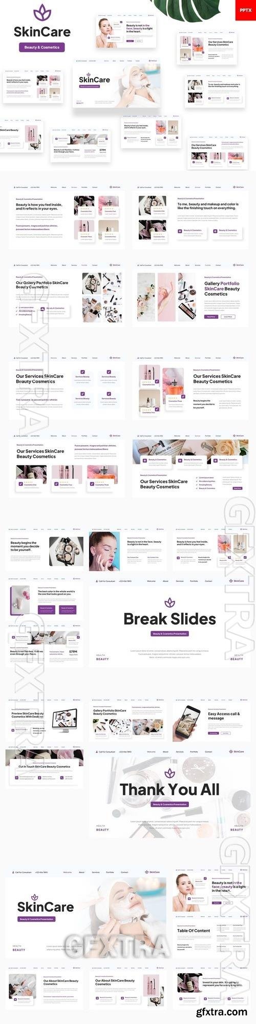 SkinCare - Beauty and Cosmetics PowerPoint, Keynote and Google Slides