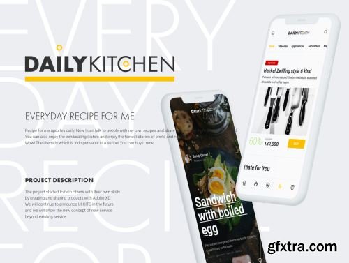 Daily Kitchen UI Kits Ui8.net