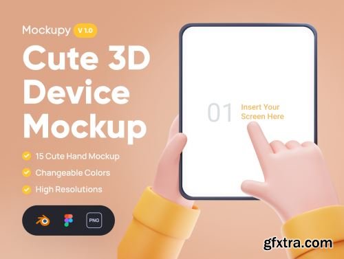 Mockupy - Cute 3D Device Mockup Ui8.net
