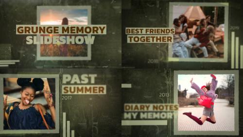 Videohive - Grunge Memory Slideshow - 48040704