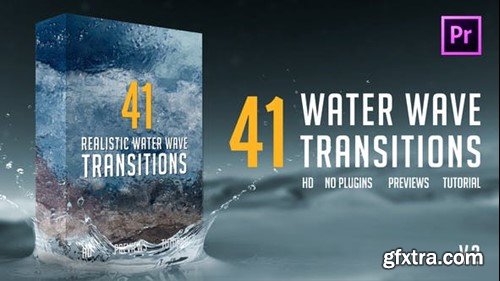 Videohive Realistic Water Wave Transitions Pack 21738834