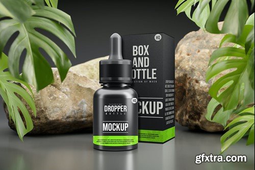 Dropper Bottle Mockups 8XY6R3B