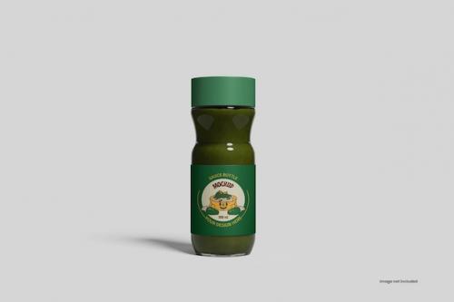 Premium PSD | Sauce bottle mockup Premium PSD