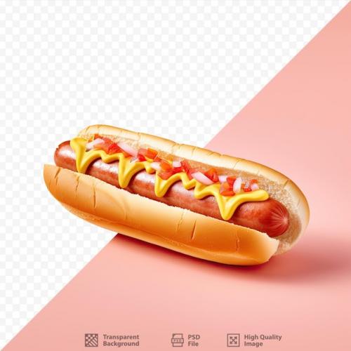 Premium PSD | Tasty new french hot dog on transparent background Premium PSD