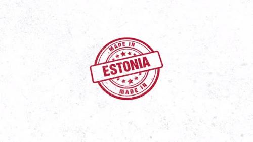 Videohive - Made In Estonia Rubber Stamp - 48046371