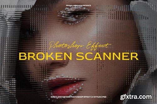 Broken Scanner - Dusty Distortion Photoshop Effect NFGKYZZ