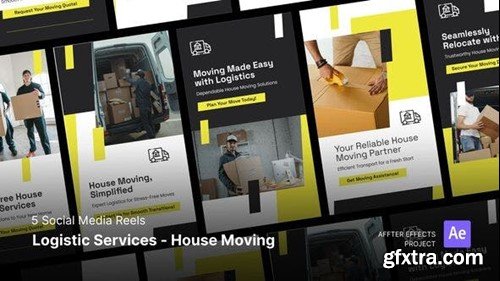 Videohive Social Media Reels - Logistic Services - House Moving After Effects Template 48335249
