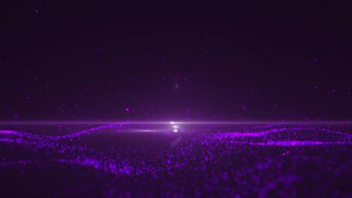 Videohive - Purple Particular Background - 48053607