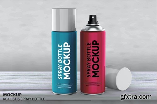 Spray Bottle Mockup 5ERUEB7