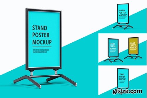 Stand Poster Mockup 4FU865V