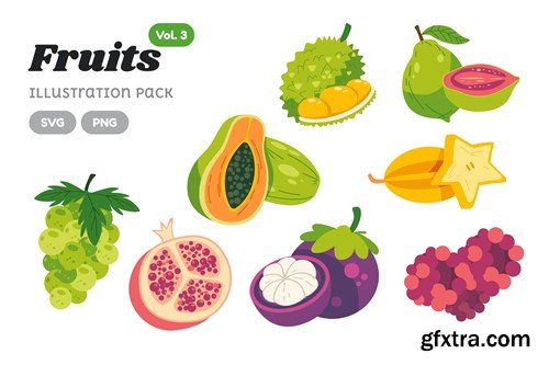 Fruits Illustration Pack Vol. 3 PUKSZMR
