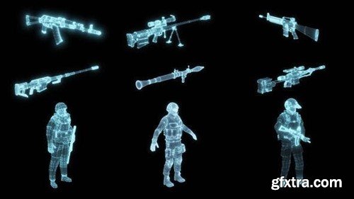 Videohive Military Elements HUD Pack v4 48345087