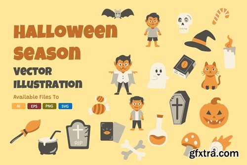 Halloween Season Illustration PLYLBMQ