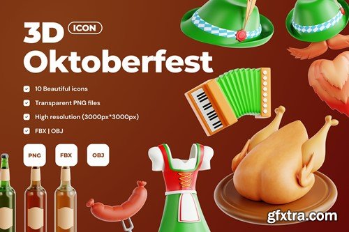 Oktoberfest Vol 1 - 3D Icon Set 4FLP7Q2