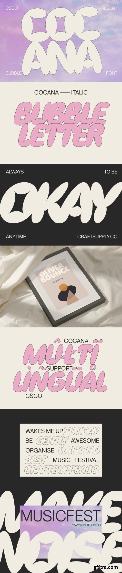 Cocana - Bubble Font