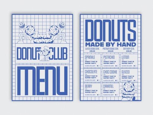 Illustrative Donut Food Menu 647217504