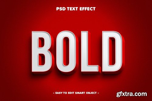 Bold Stylized 3D Text Effect LHZK6TW