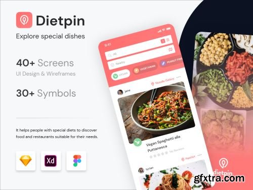 Dietpin - Share and Find Best Dishes Ui8.net