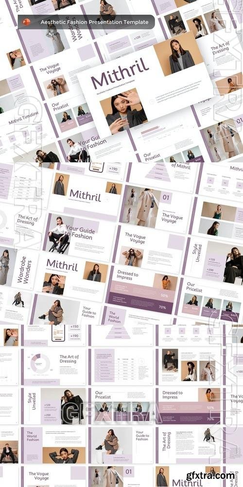 Mithril Aesthetic Fashion PowerPoint Template G5CNZNM