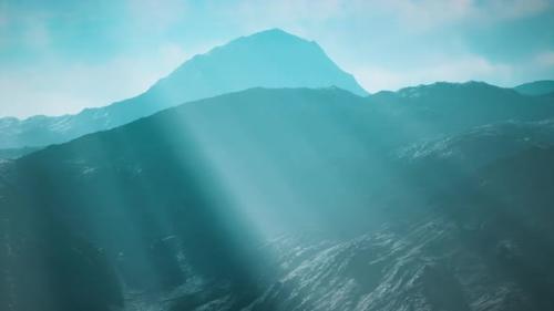 Videohive - Majestic Mountain Illuminated By a Radiant Light - 48124034
